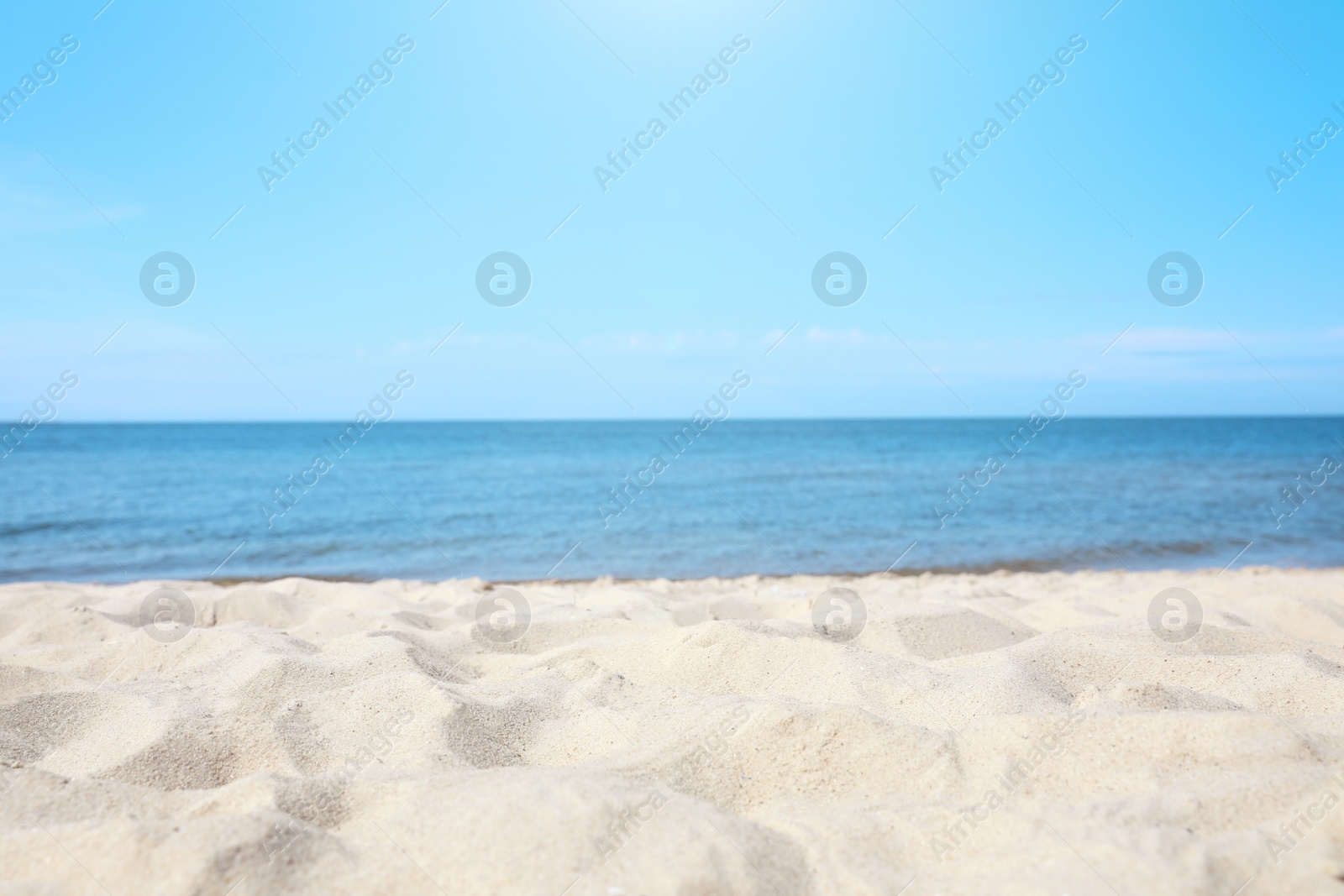 Photo of Sandy beach near sea on sunny day