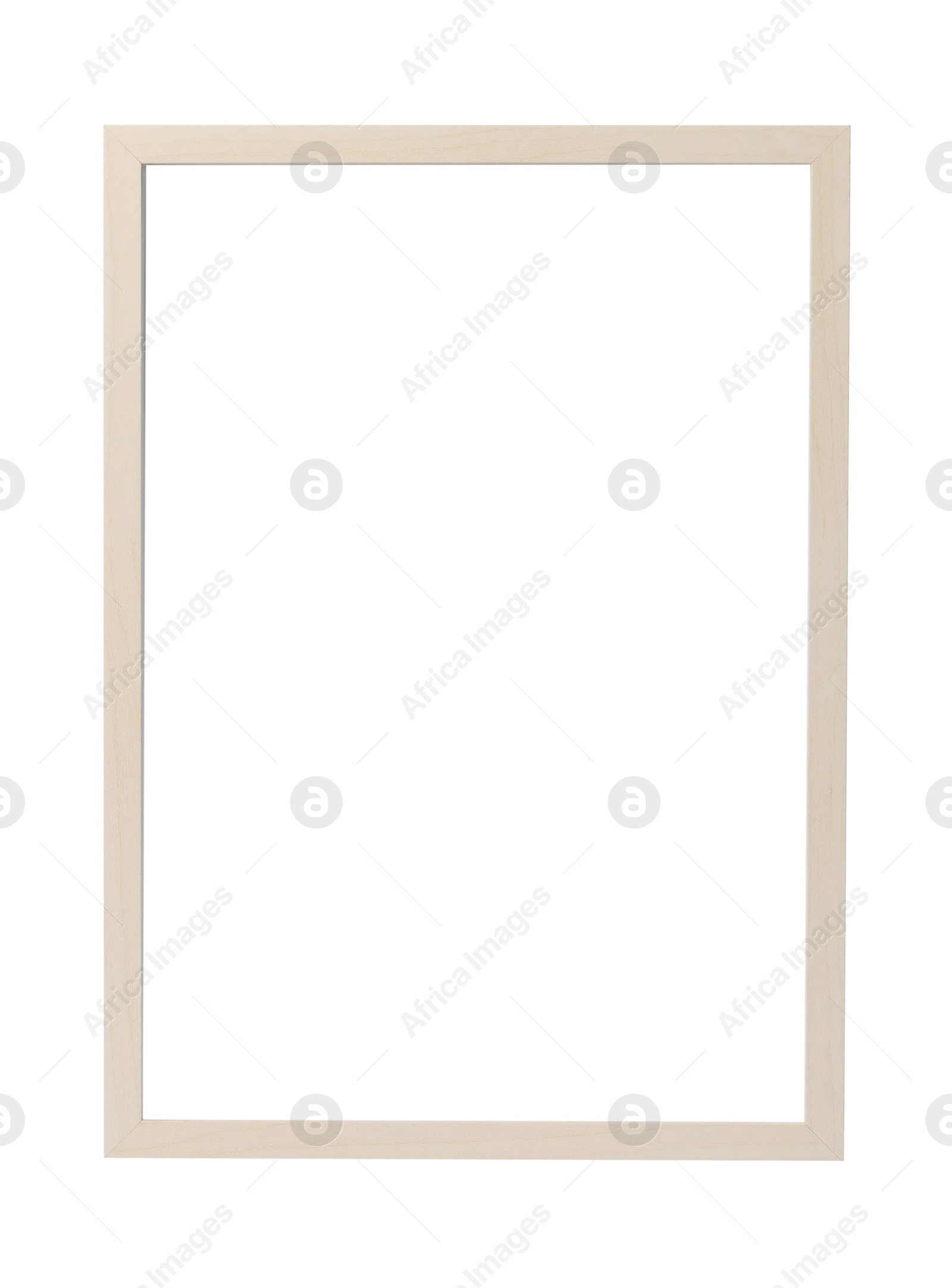 Image of Wooden frame isolated on white. For mirror, photo, picture, painting and others