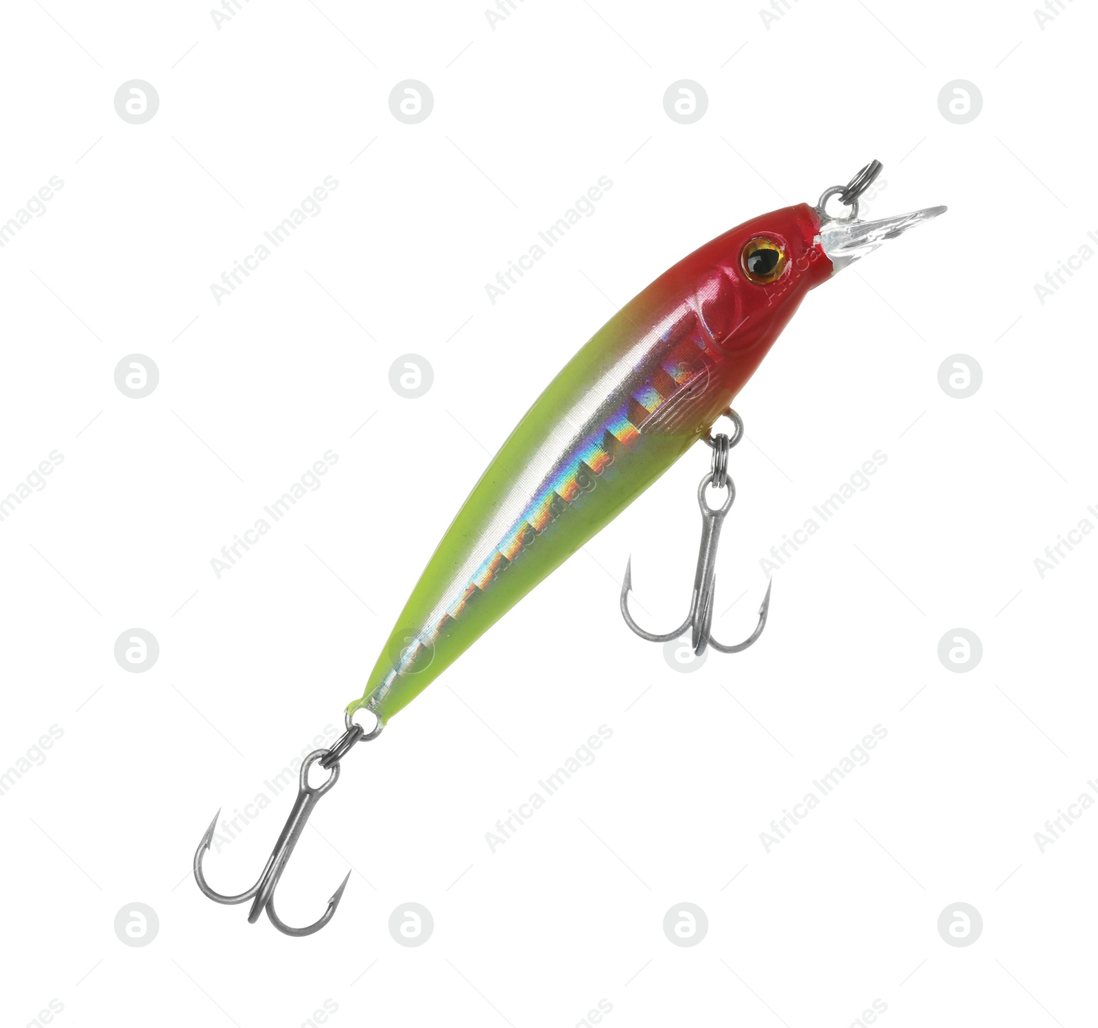 Photo of Fishing lure on white background. Artificial bait