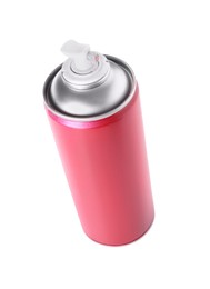 Photo of One red spray paint can isolated on white