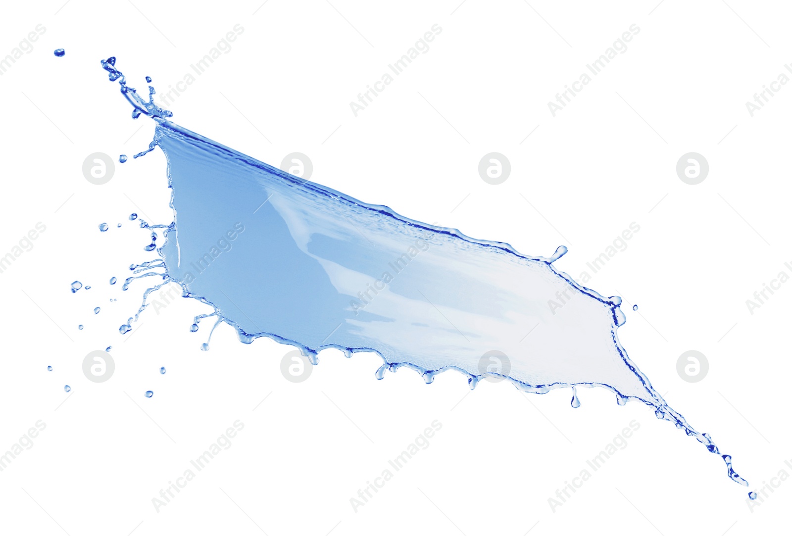 Photo of Splash of clear water isolated on white