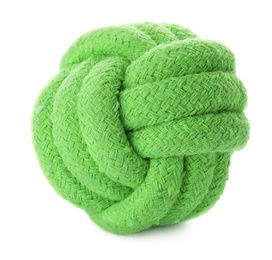 Photo of Soft ball for dog on white background. Pet toy