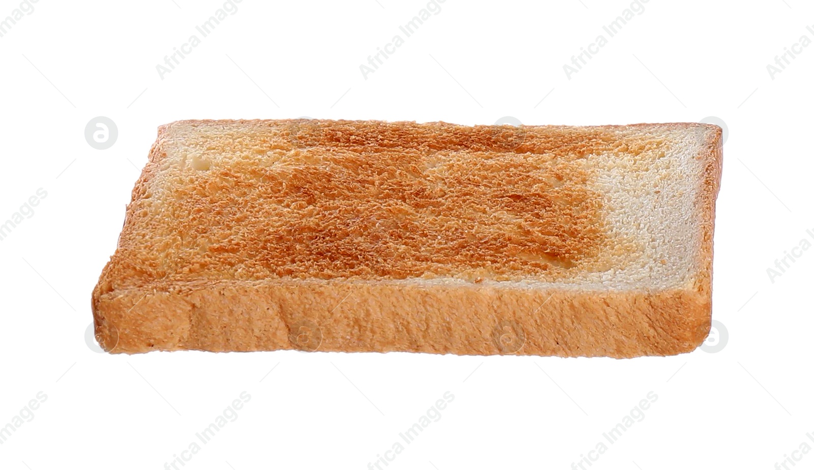 Photo of Sliced toasted bread isolated on white. Sandwich ingredient