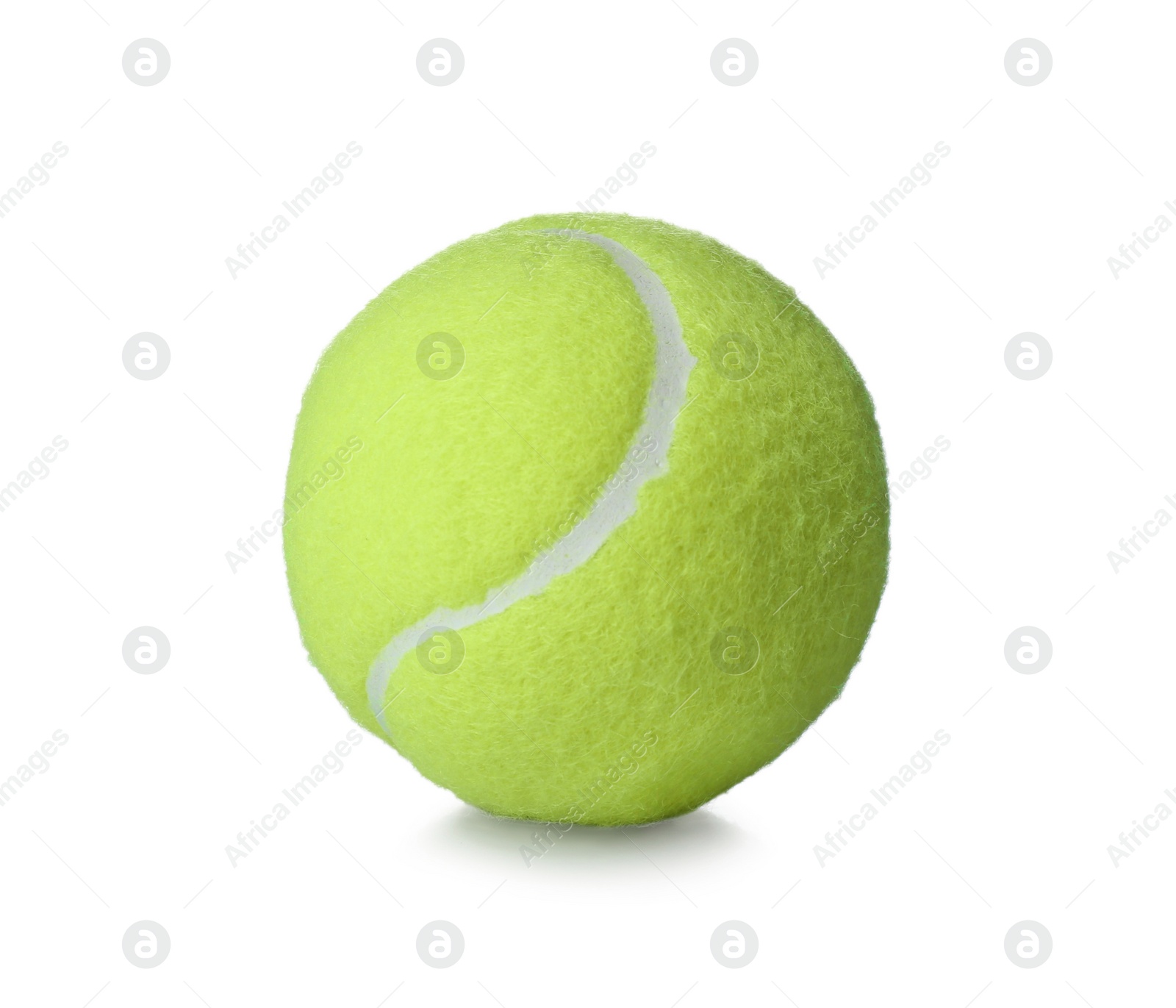 Photo of Tennis ball isolated on white. Sports equipment