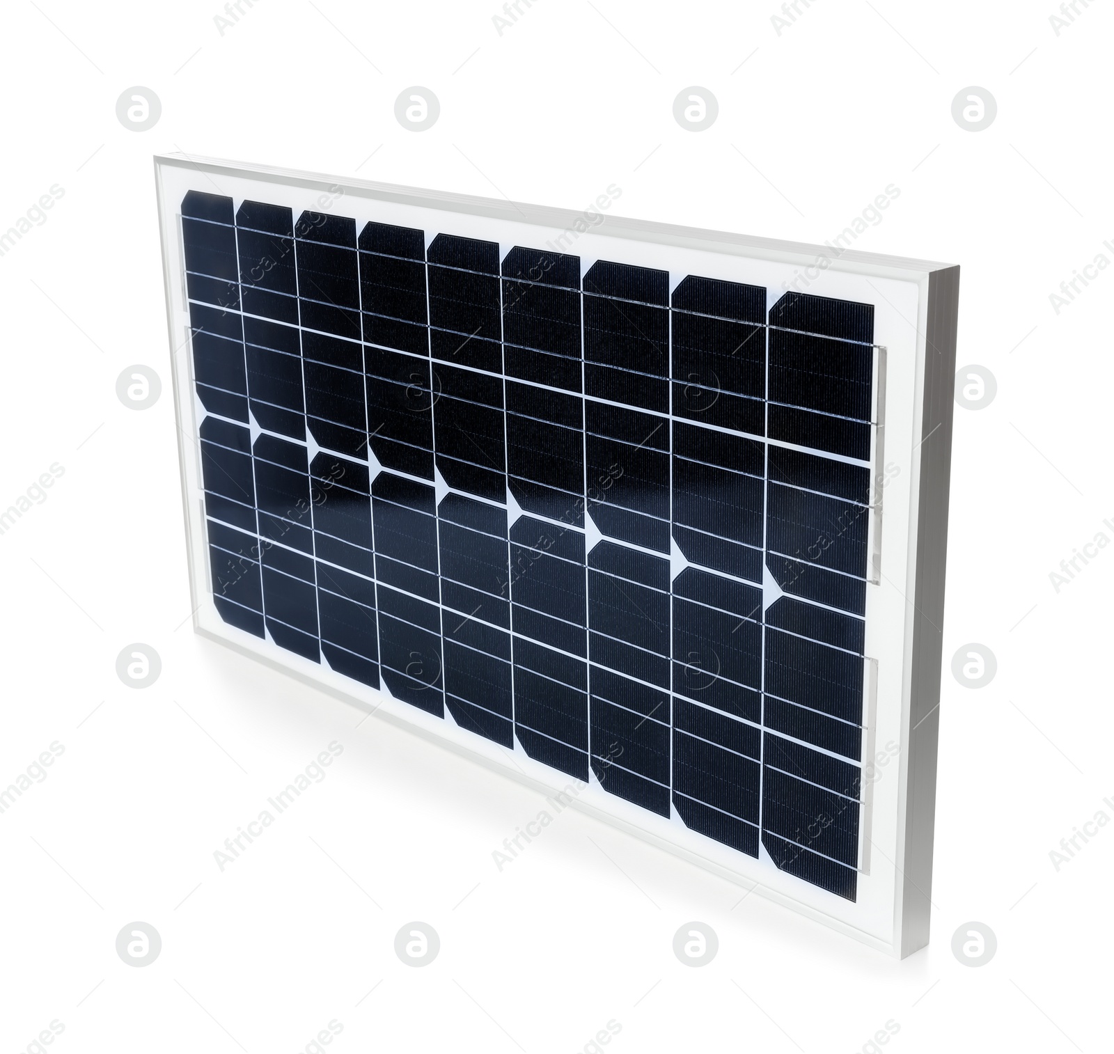 Photo of Solar panel isolated on white. Alternative energy source