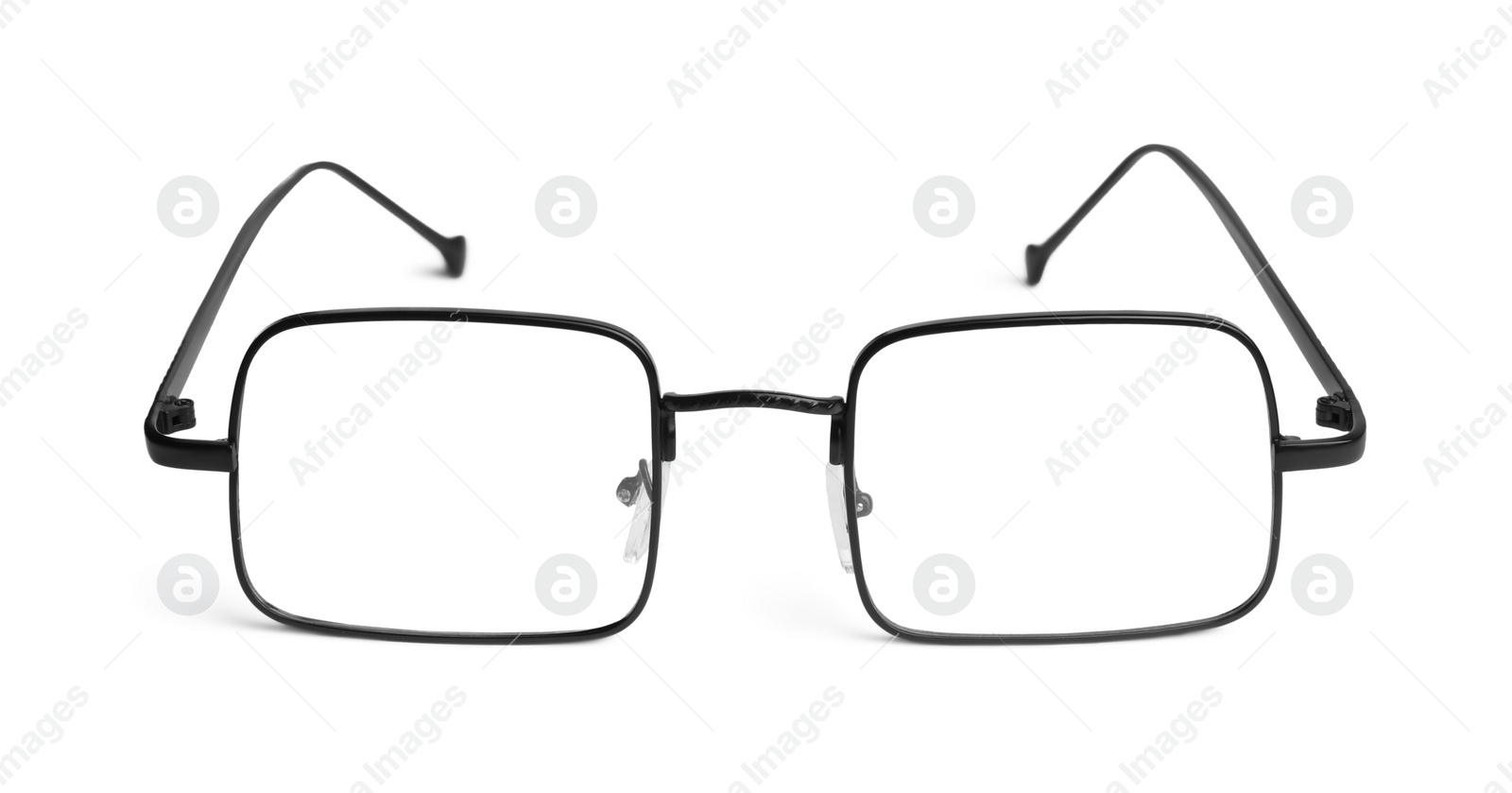 Photo of Stylish pair of glasses isolated on white