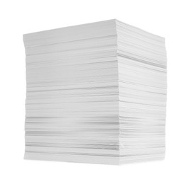 Photo of Stack of paper sheets isolated on white