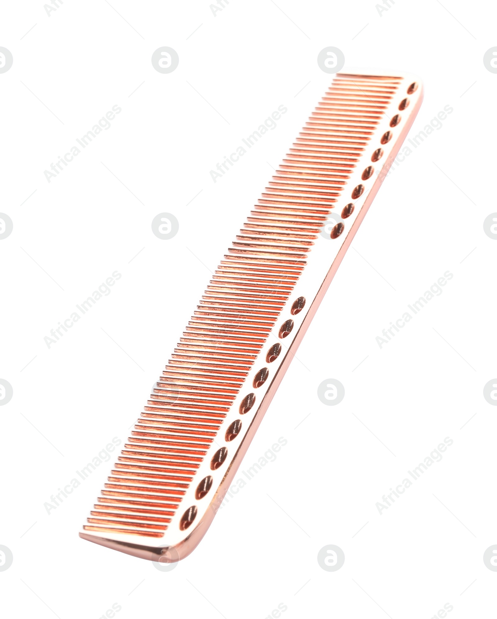 Photo of New plastic hair comb isolated on white