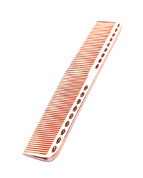 Photo of New plastic hair comb isolated on white