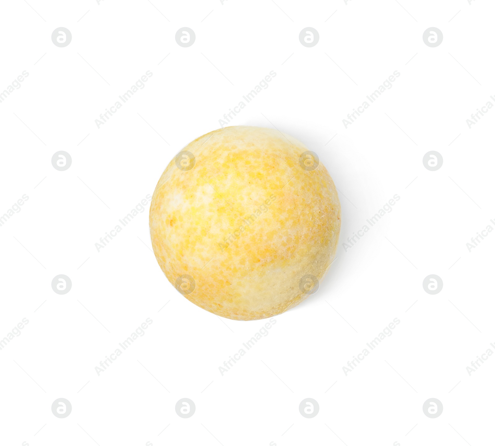 Photo of Bath bomb on white background. Spa product