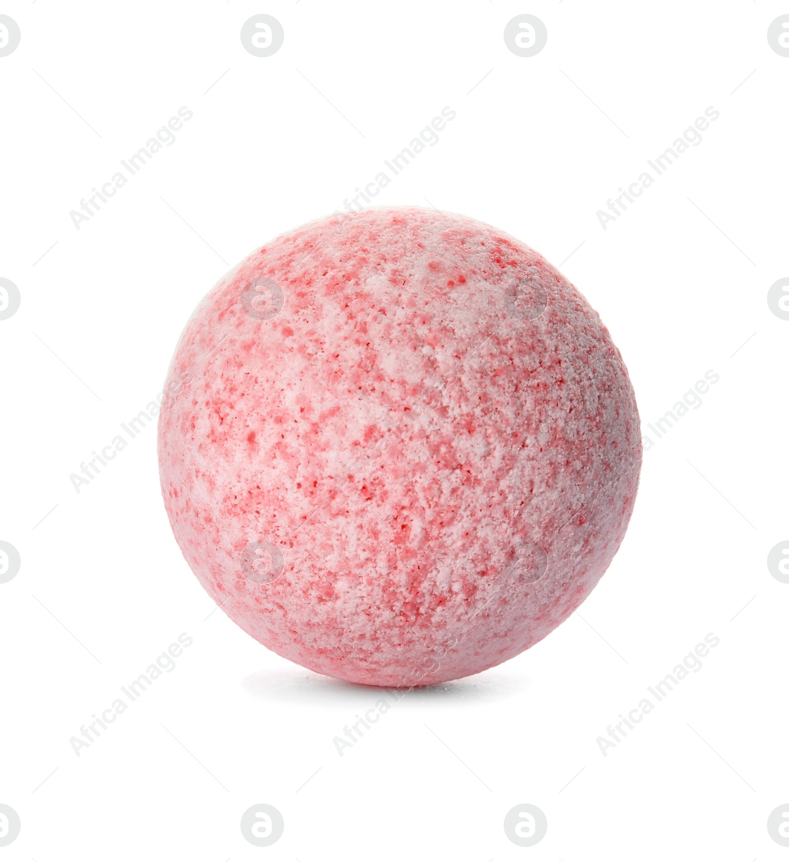 Photo of Bath bomb on white background. Spa product