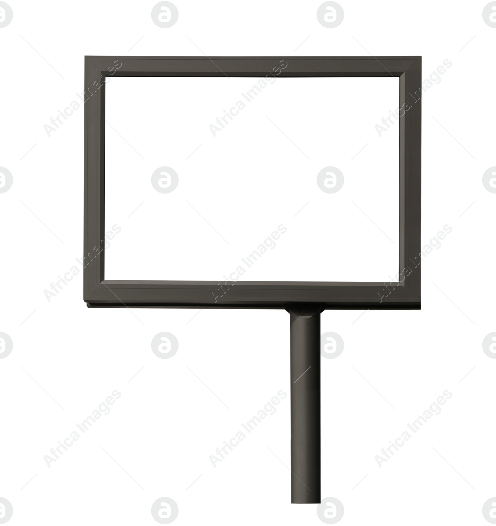 Image of Blank advertising board isolated on white. Space for design