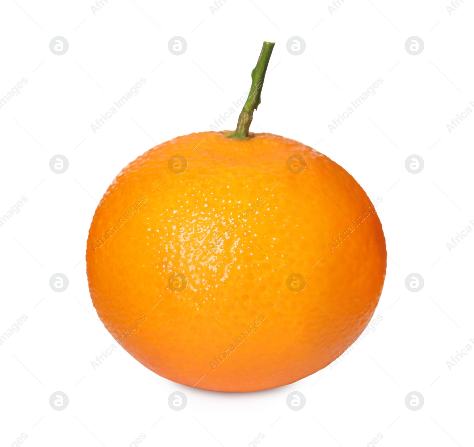 Photo of Fresh ripe juicy tangerine isolated on white