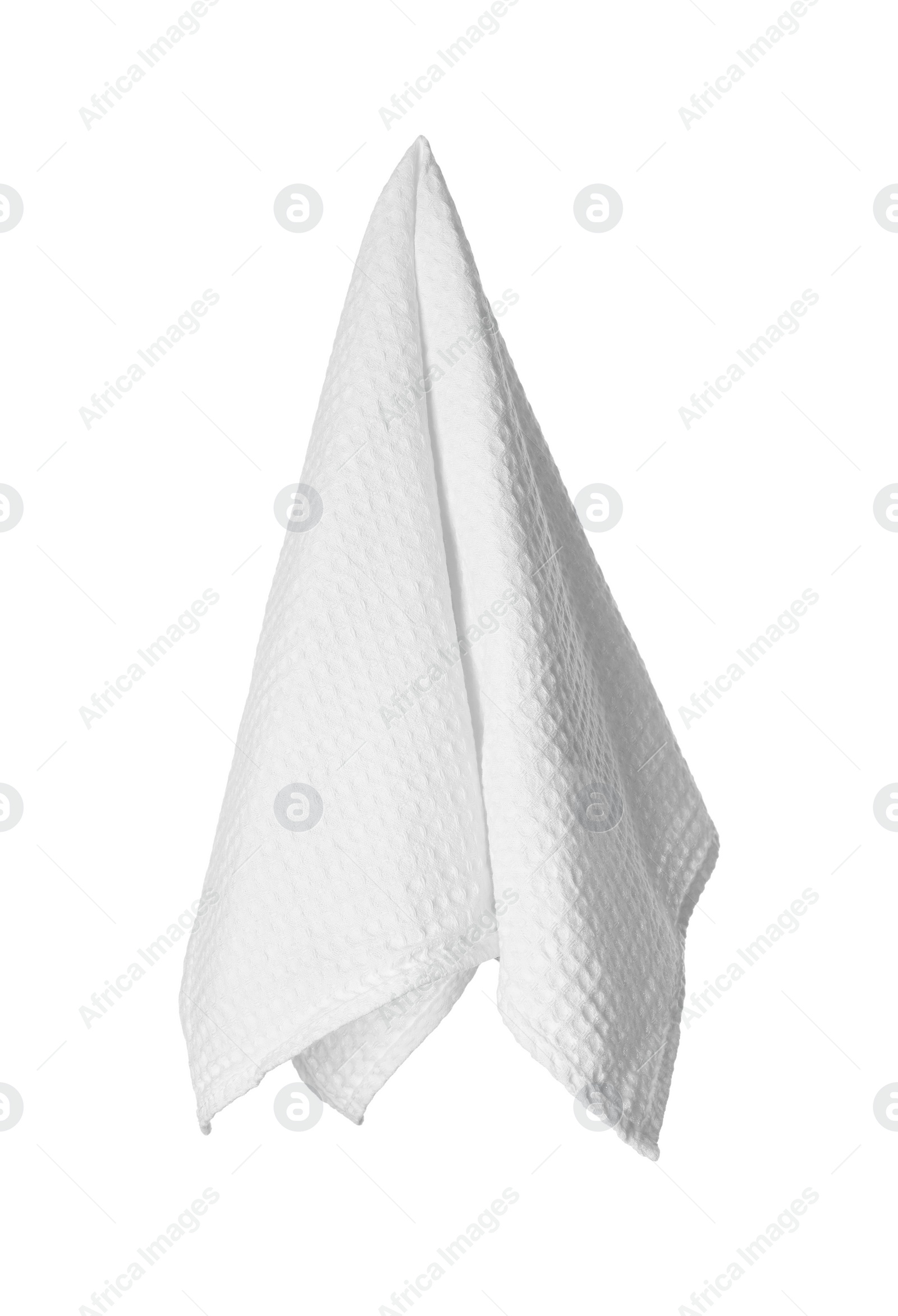 Photo of Soft clean kitchen towel isolated on white