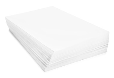 Photo of Stack of paper sheets isolated on white