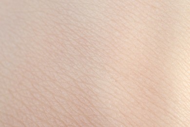 Photo of Texture of healthy skin as background, macro view