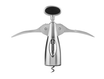 One wing corkscrew isolated on white. Kitchen utensil