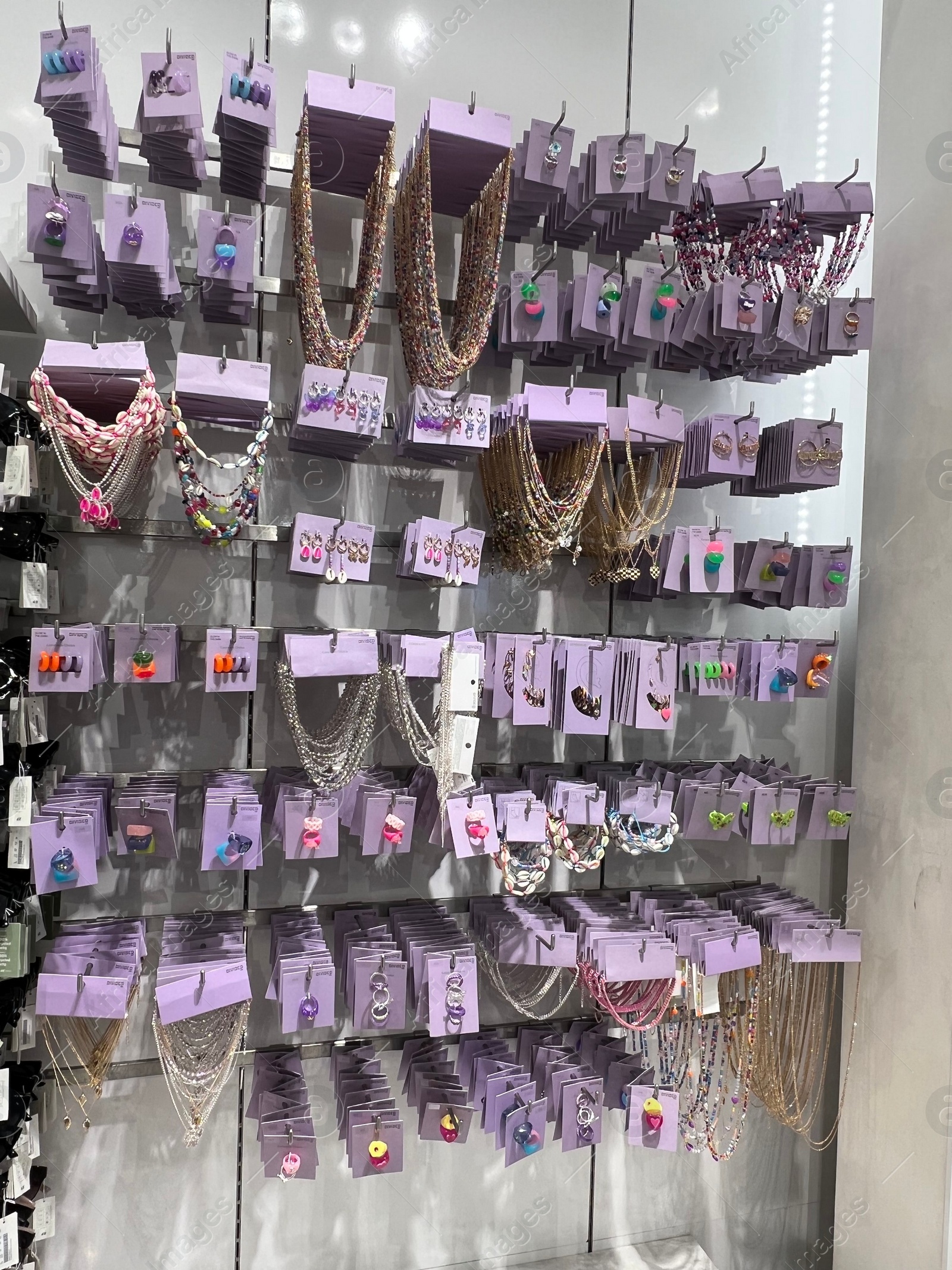 Photo of WARSAW, POLAND - JULY 17, 2022: Fashion store display with different jewelry in shopping mall