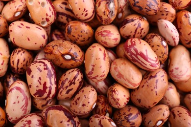 Photo of Dry kidney beans as background, top view