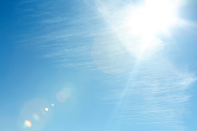 Photo of View of beautiful blue sky with clouds