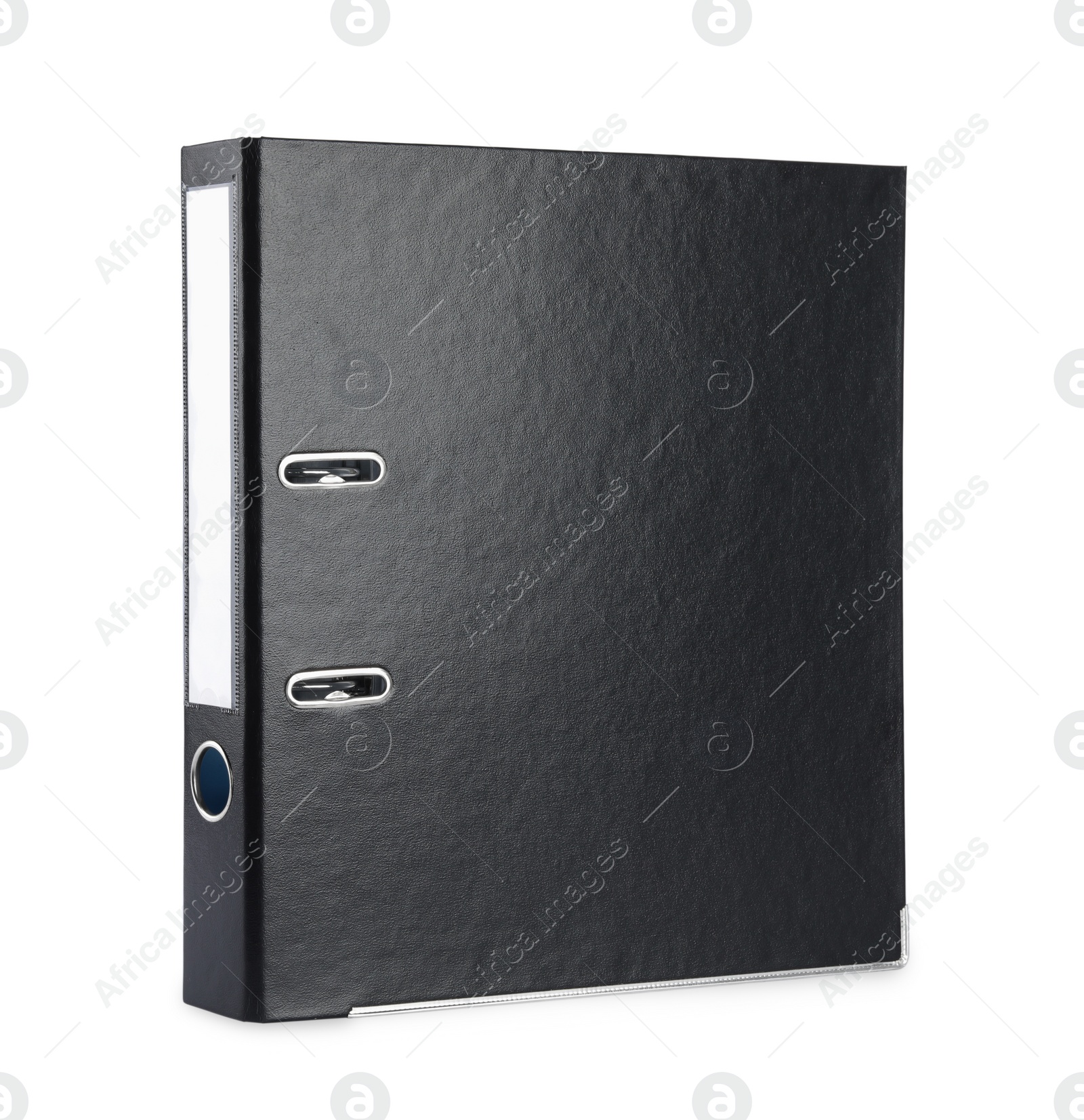 Photo of One black office folder isolated on white