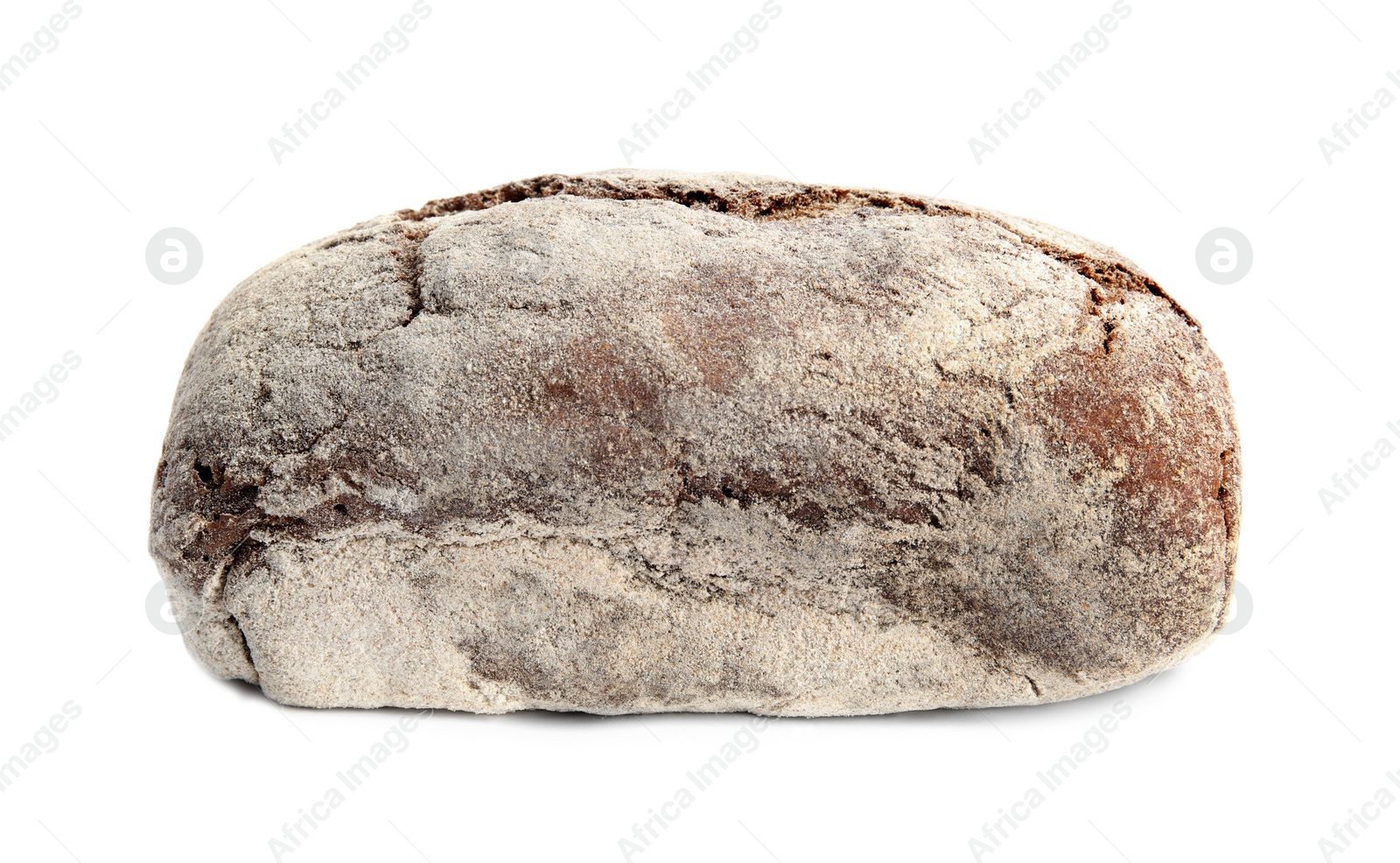 Photo of Loaf of fresh bread on white background