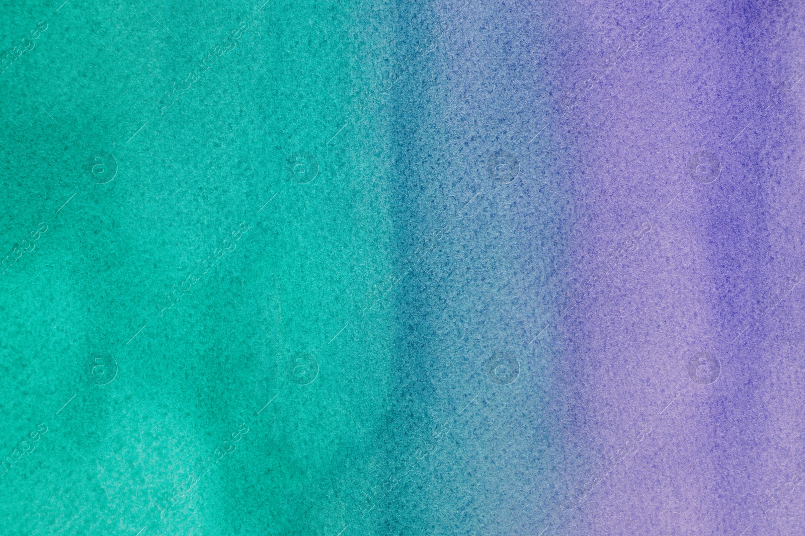 Photo of Abstract purple and green watercolor painting as background, top view