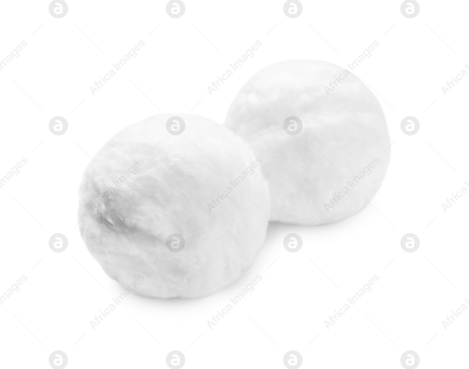 Photo of Balls of clean cotton wool isolated on white