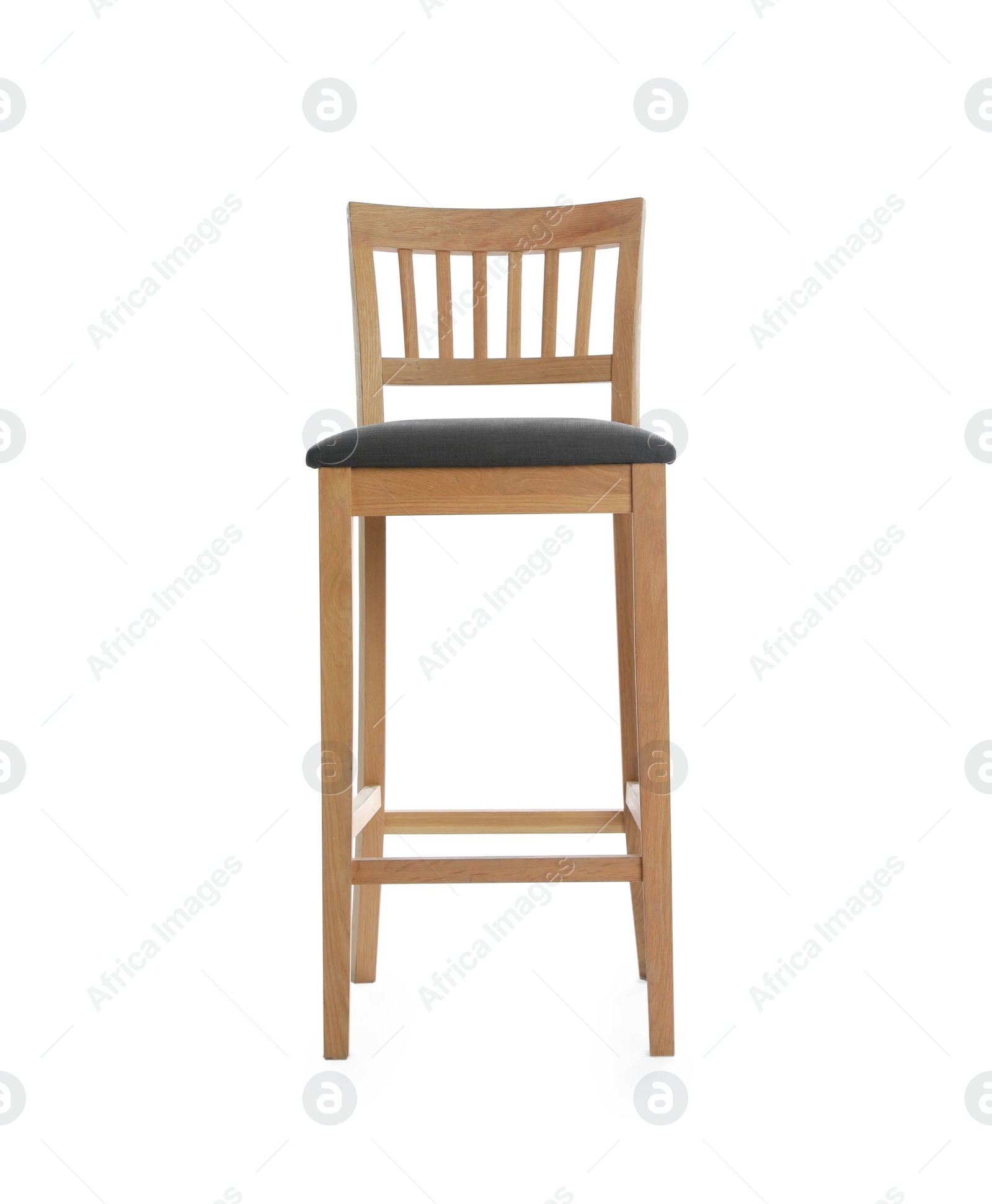 Photo of Stylish bar stool isolated on white. Interior element