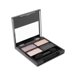 Photo of Eye shadow palette isolated on white. Product for makeup