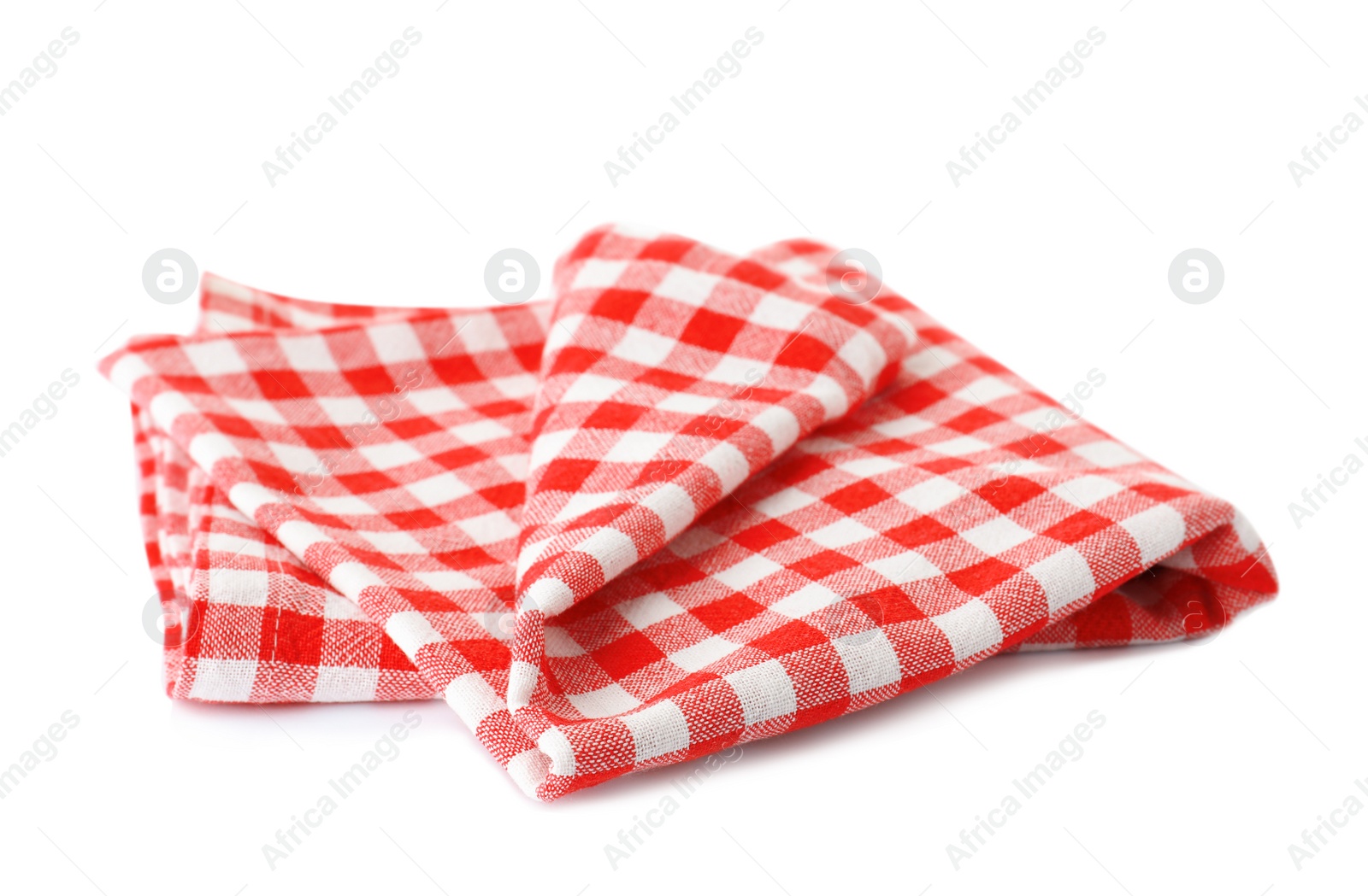 Photo of Fabric napkin for table setting on white background