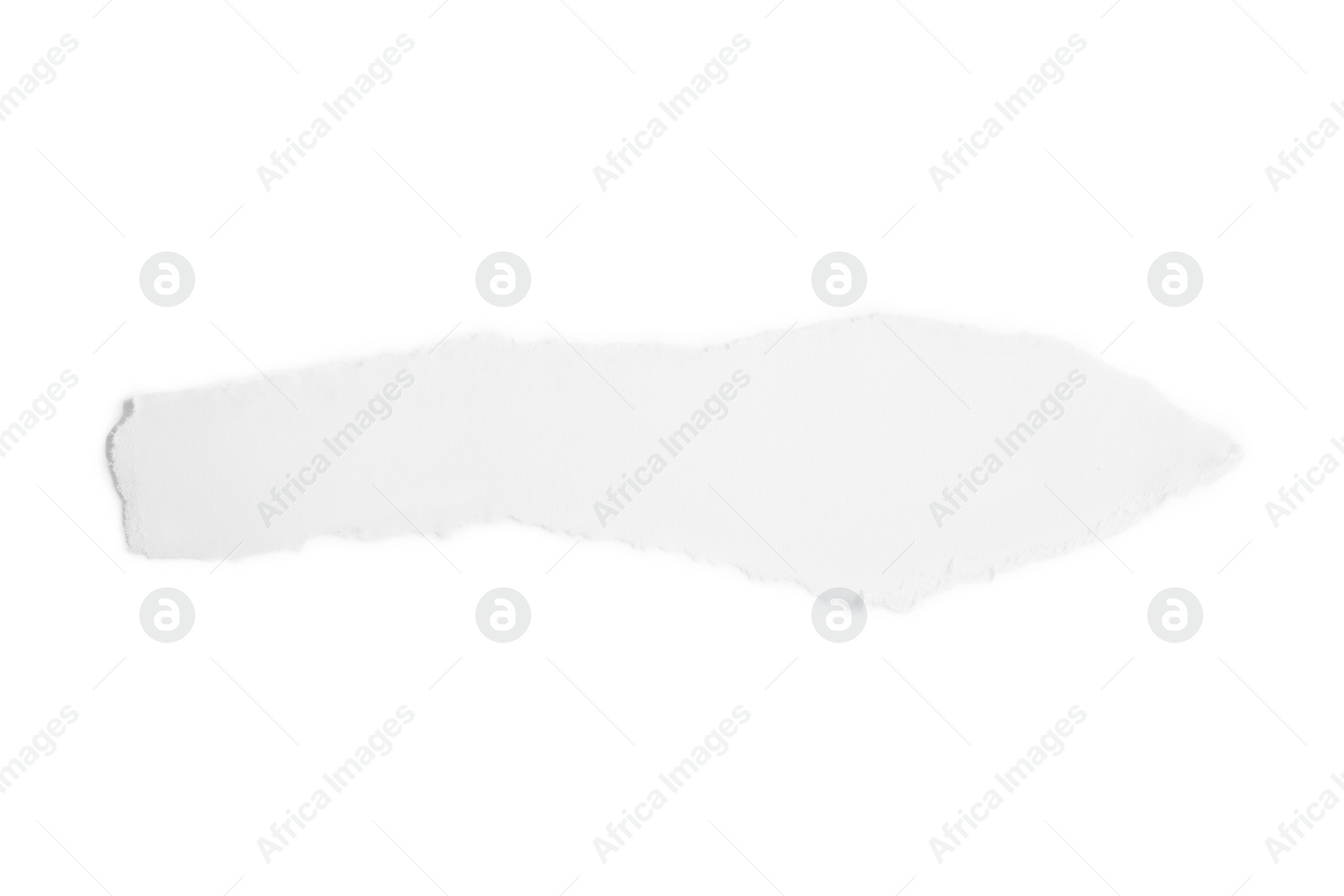 Photo of Piece of paper isolated on white, top view. Space for text