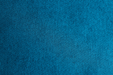 Texture of beautiful blue fabric as background, closeup