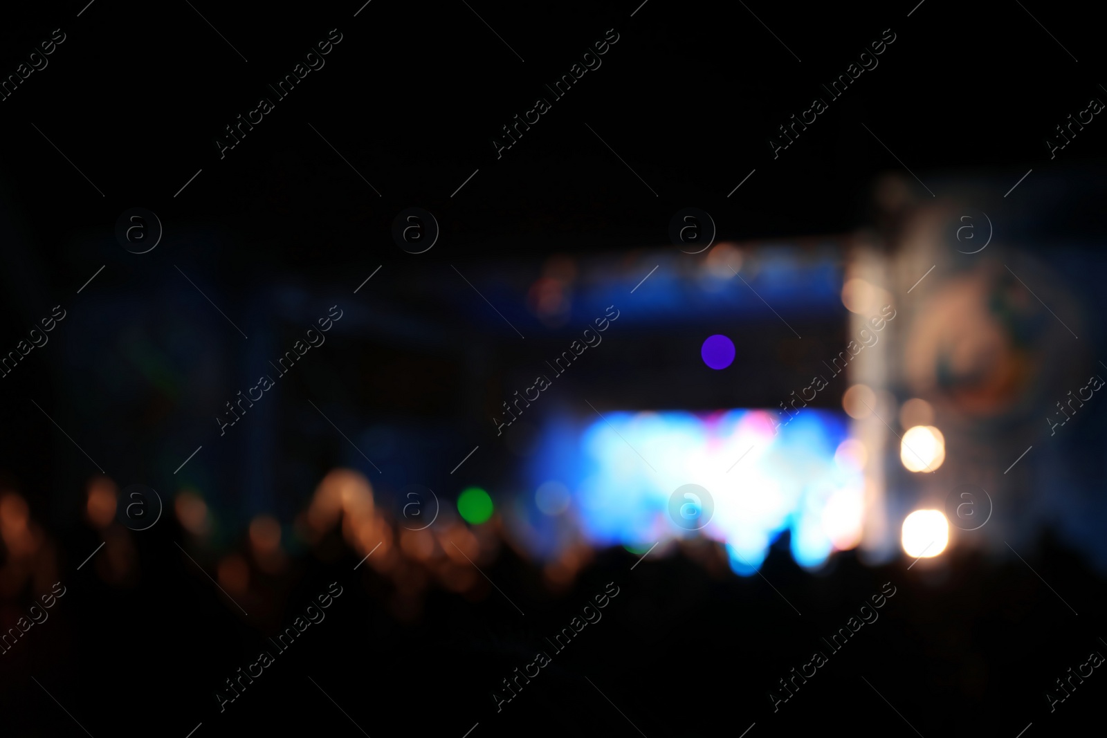 Photo of Blurred view of open air festival