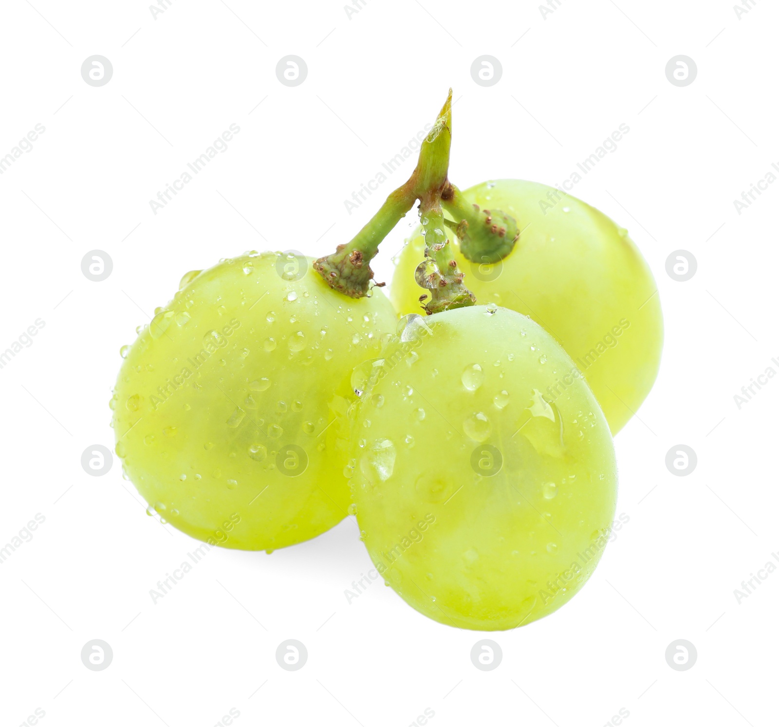 Photo of Fresh ripe juicy grapes isolated on white