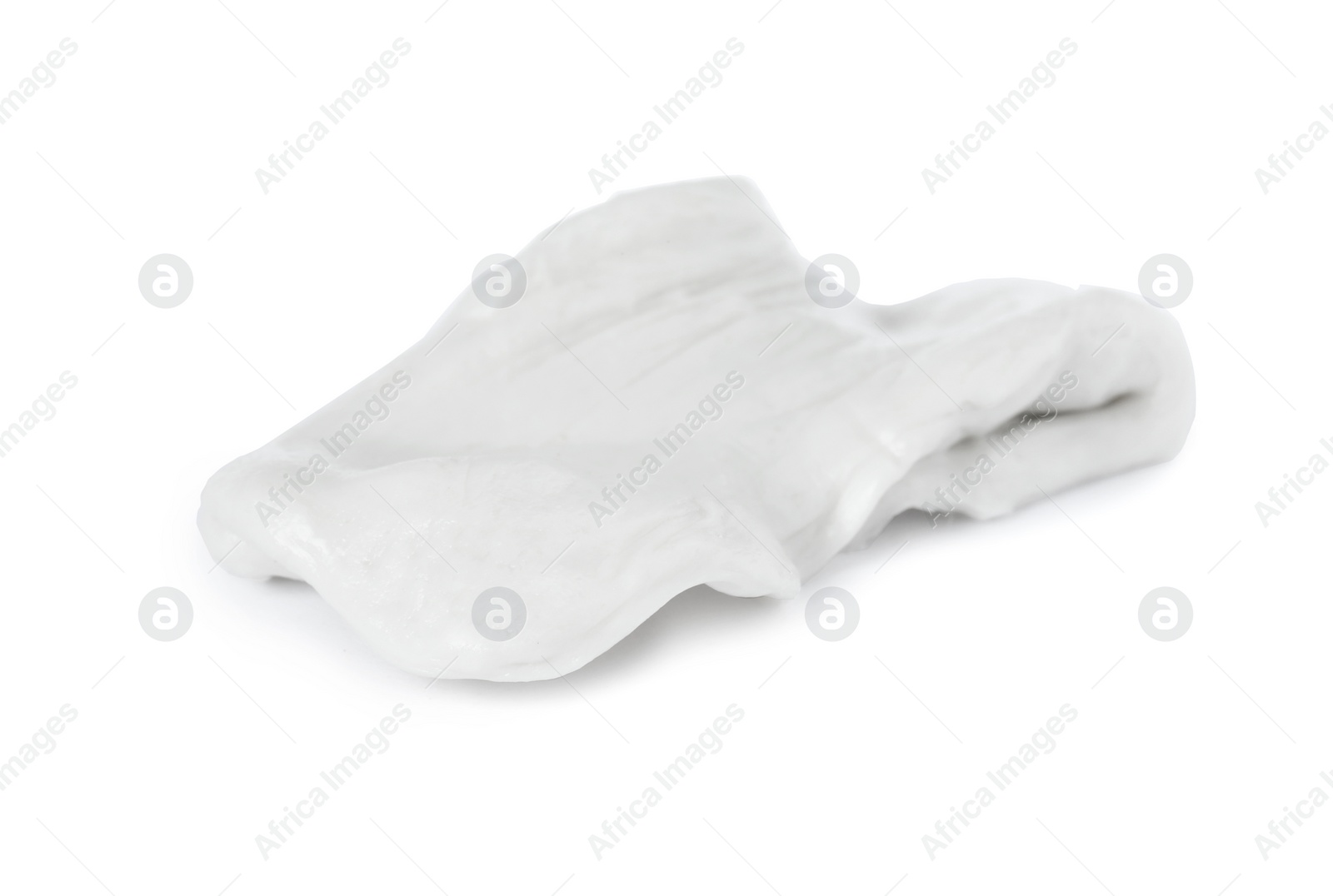 Photo of One used chewing gum on white background