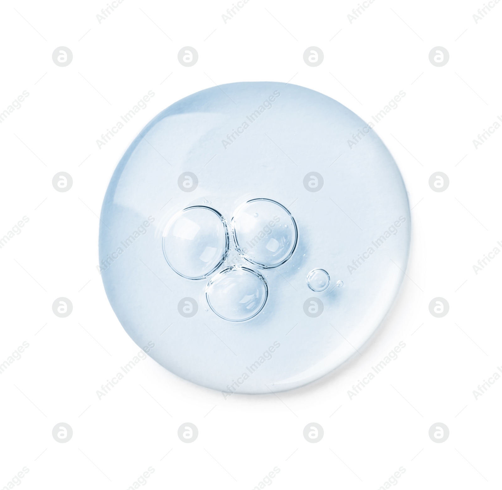 Image of Serum on white background, top view. Skin care product