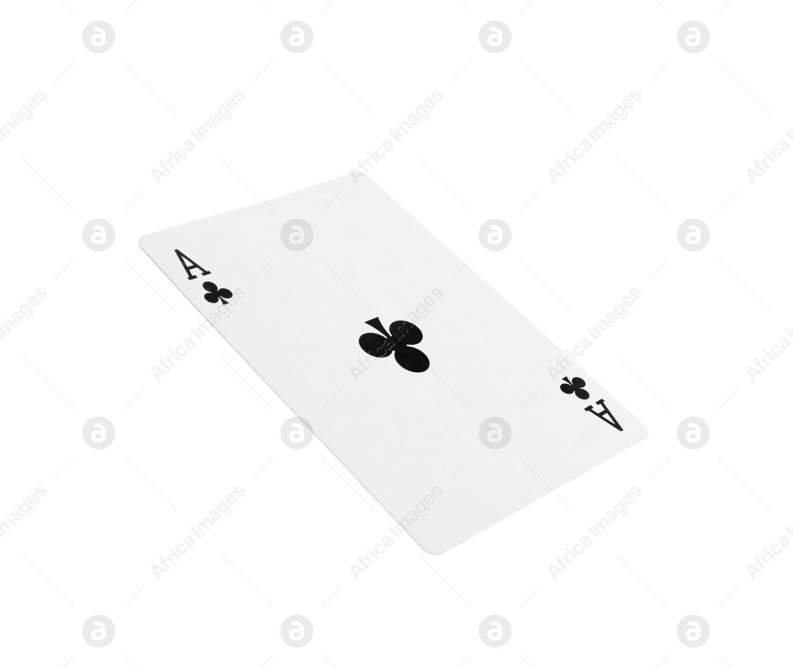 Photo of Playing card isolated on white. Poker game