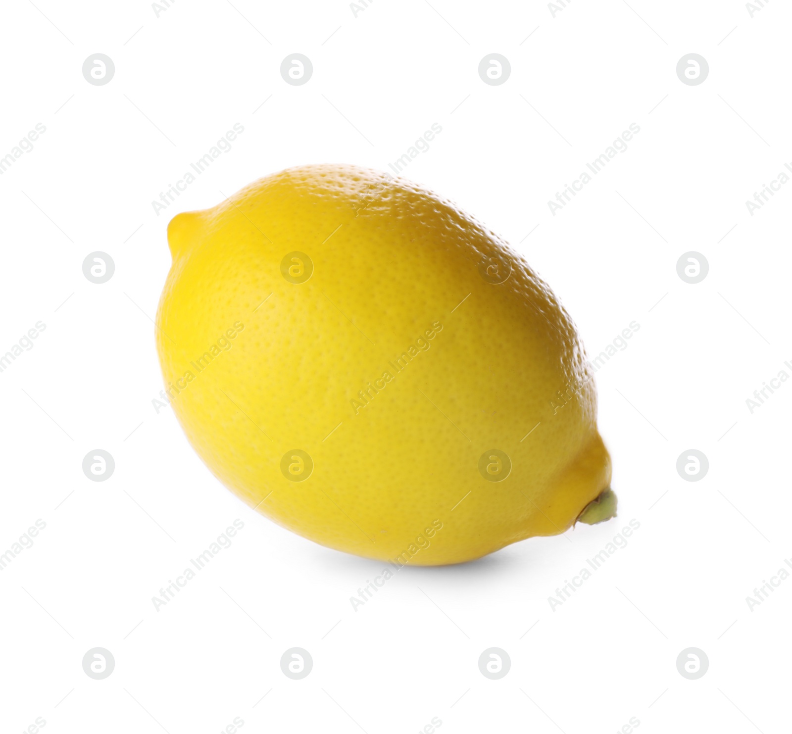 Photo of Ripe fresh lemon fruit on white background