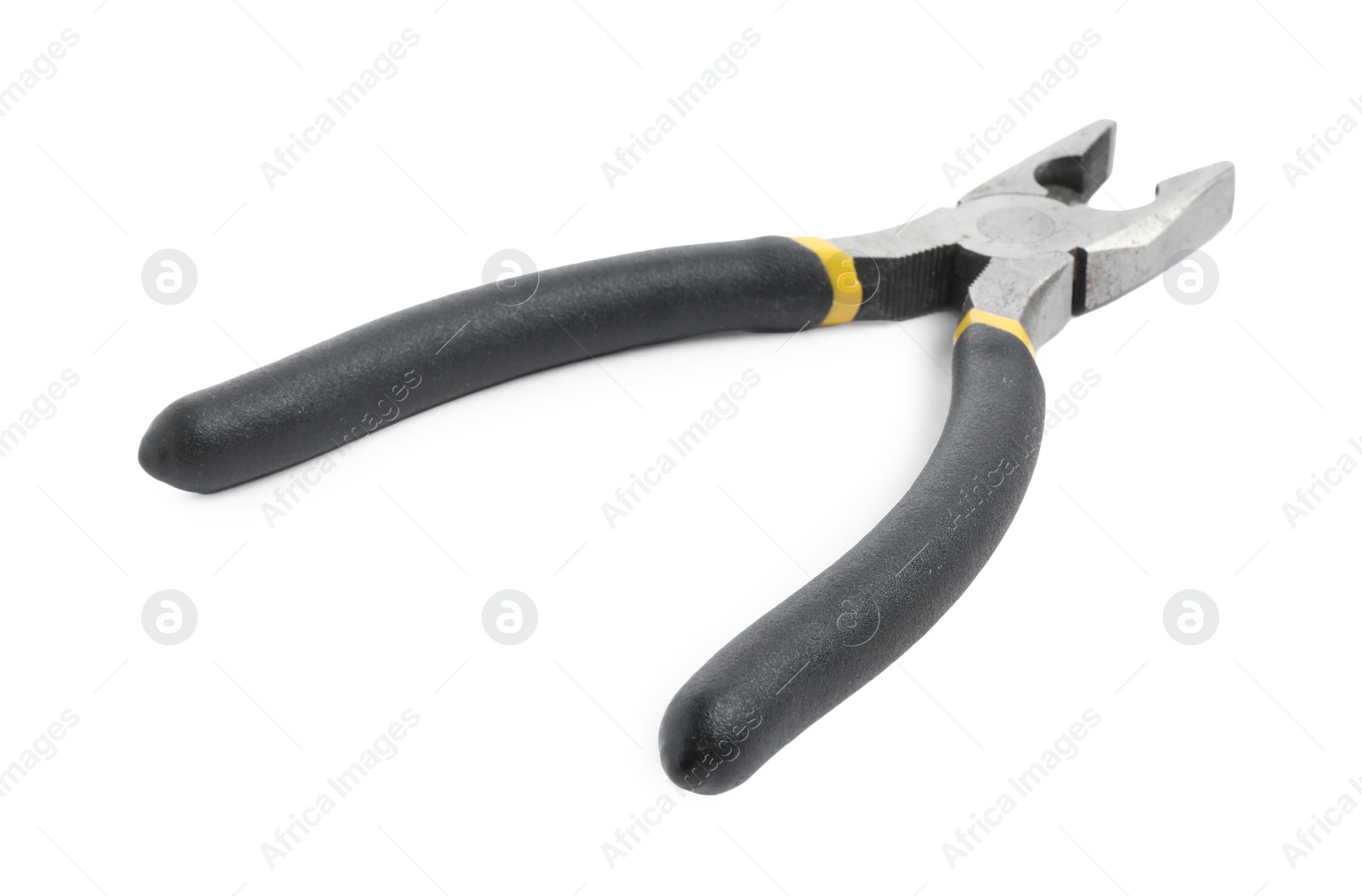 Photo of New combination pliers isolated on white. Construction tool