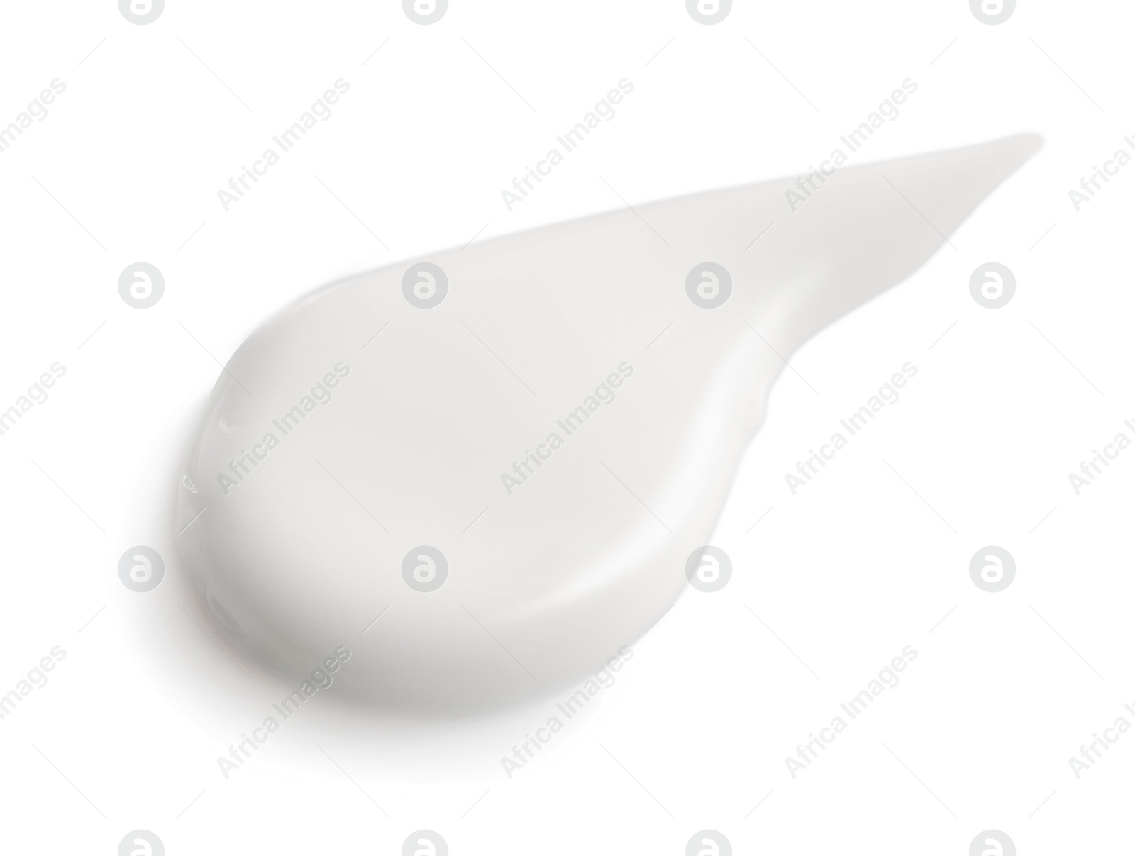 Photo of Sample of facial cream on white background