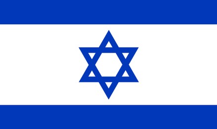 National flag of Israel as background, illustration