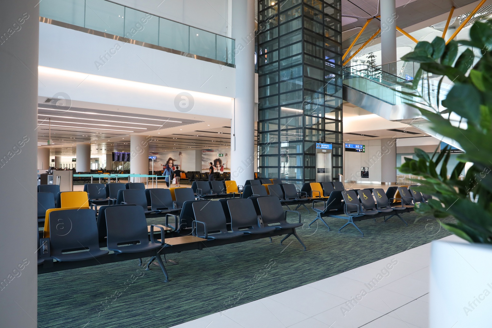 Photo of ISTANBUL, TURKEY - AUGUST 13, 2019: Waiting area in new airport terminal