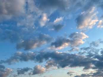 Photo of Evening sky with beautiful clouds as background