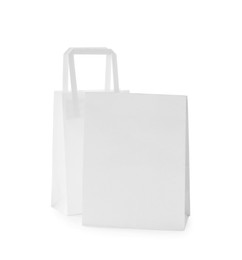 Two new paper bags isolated on white