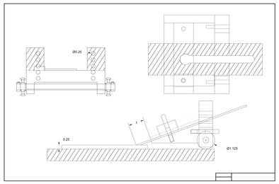 Illustration of Mechanical engineering drawing as background. Technical plan  