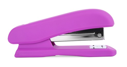 One new bright stapler isolated on white