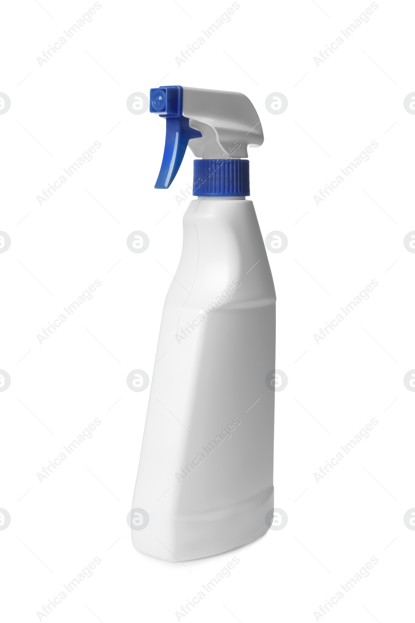 Photo of Spray bottle of cleaning product isolated on white