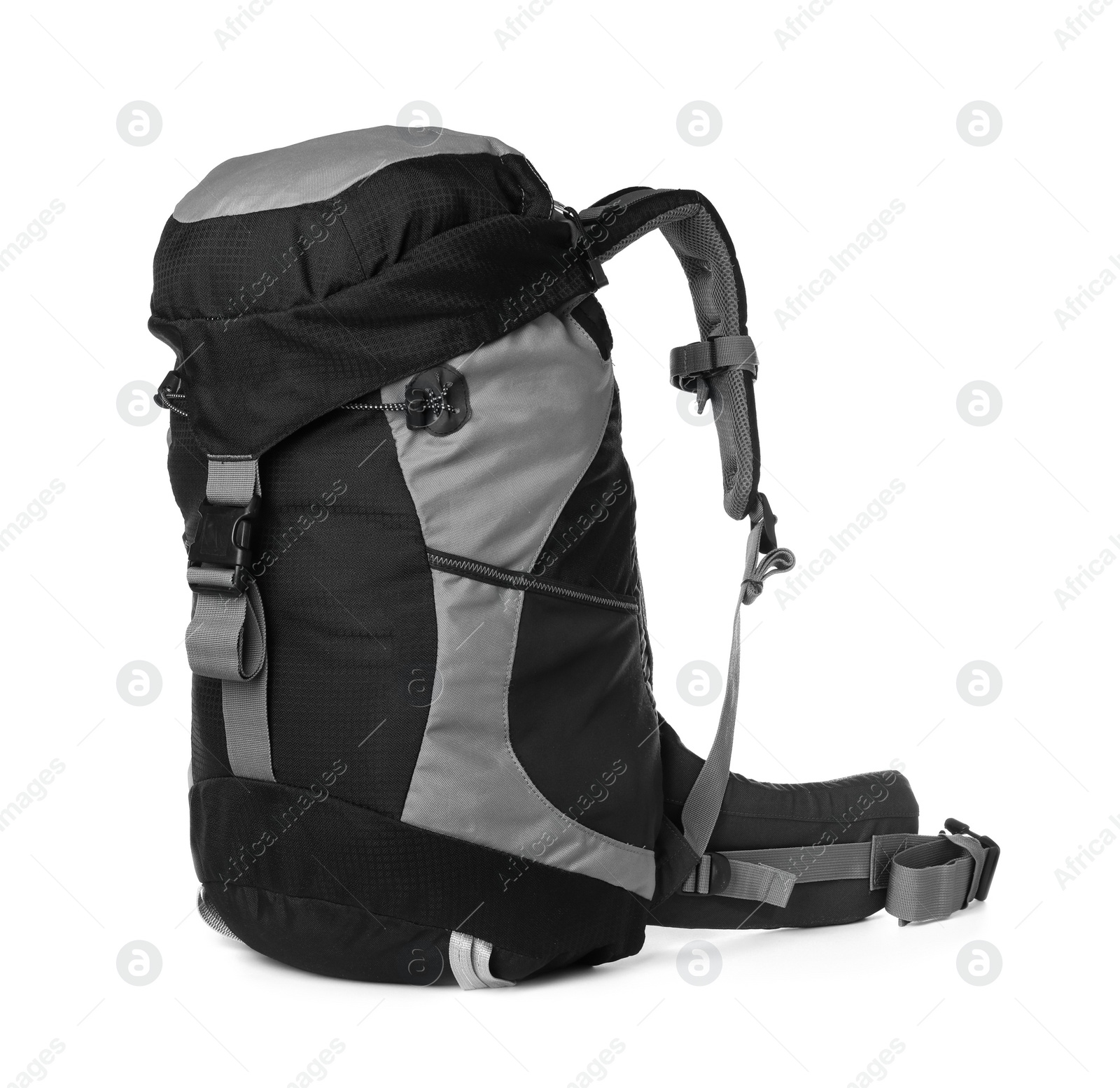 Photo of Hiking backpack isolated on white. Camping tourism