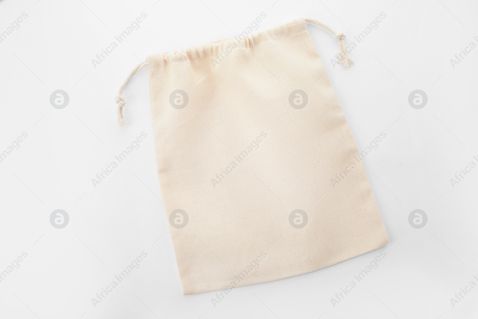 Photo of Empty cotton eco bag isolated on white